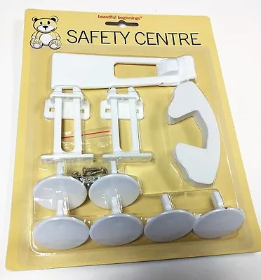 10 PCS Baby Home Security Safety Centre Plastic White Kit For Baby Proofing • £5.95