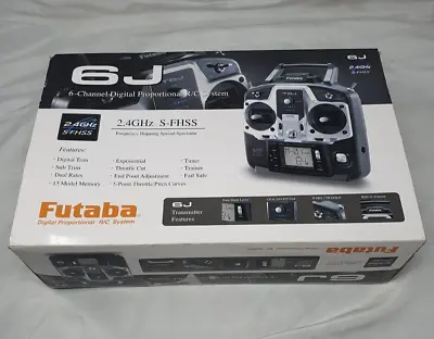 Boxed Futaba 6J 6 Channel Proportional R/C System &  R2006GS Receiver & Servos • £149.99