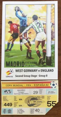 £6 • Buy 1982 West Germany V England World Cup Final Spain Programme & Copy Match Ticket