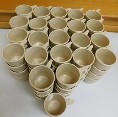 90 Dallas Ware Melamine Melmac Stackable Beige C-45 Coffee Cups Mugs Clean • $50