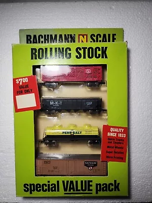 Bachmann N Scale Rolling Stock Pack - GN 582014 MKT 46782 Penn Salt Safeway • $143.07