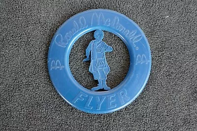 Mcdonalds Ronald Mcdonald Flyer Frisbee Blue Vintage 1980 Happy Meal Toy Play • $4.99