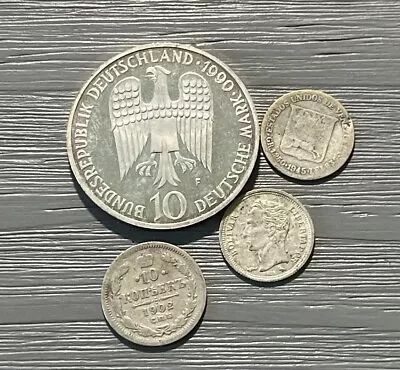 Vintage Silver Euro Coins. • $11