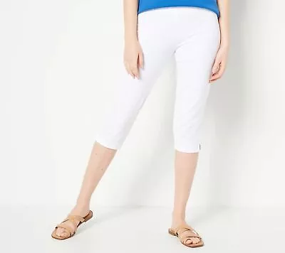 Women With Control Petite Cotton Jersey Leggings White XL New • $24.28