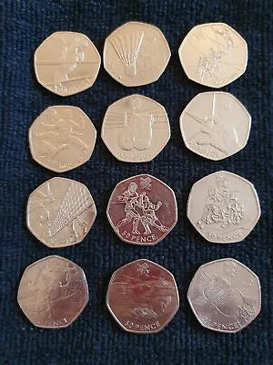 London 2012 Olympic 50p Many Variations Great Condtition Very Collectable • £3