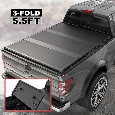 5.5FT Bed TRI-Fold Hard Truck Tonneau Cover For 2004-2014 Ford F150 Waterproof • $389.79