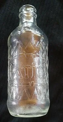 Vintage Super Rare Patio Clear Bottle 10 Oz - By Pepsi Cola - Rare Stubby Bottle • $89.99