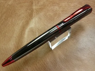 Monteverde Impressa Gun Metal Red Trim Twist Action Ballpoint Pen  New In Box • $27.99