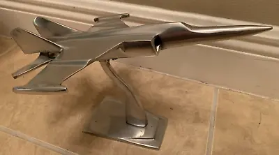 Cast Aluminum Metal Fighter Jet Plane Airplane Statue Figurine MIG-25 Foxbat 8  • $69.95