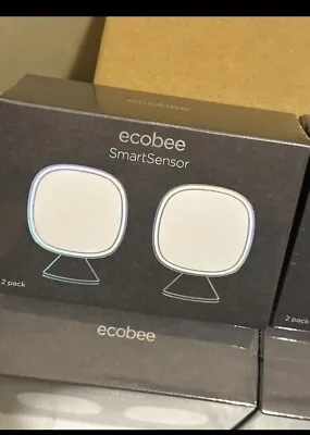 Ecobee SmartSensor Room Temperature Sensors - White Pack Of 2 (EB-RSHM2PK-01) • $82