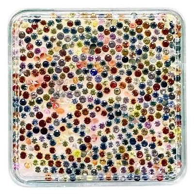 100 Pcs Natural Multi Sapphire 1.5mm Round Diamond Cut Loose Gemstones Wholesale • $38.50