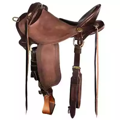 Handmade Australian Style Half Breed Aussie Stock Leather Saddle High Quality • $454.93