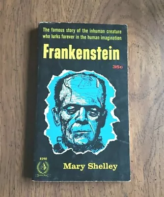 Frankenstein Paperback Book By Mary Shelley Horror Dracula Vintage 1957 • $14.99