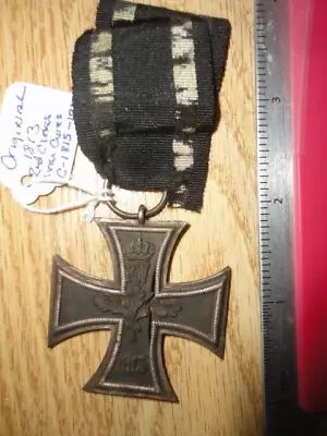 1813 Iron Cross With Ribbon Original • $2995