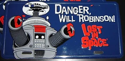 Lost In Space B9 Robot License Plate Irwin Allen - Danger Will Robinson! NEW B-9 • $14.95