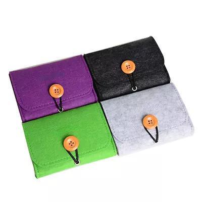 Felt Essential Oil Case 6 Slots 10ML Storage Bag Bottles Holder Storage Bag  ZF • £3.57