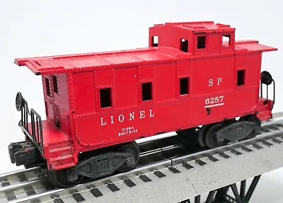 LIONEL 6257 O/O27 Southern Pacific SP Caboose Car 2 Brake Wheels No Box 1948-52 • $9.49