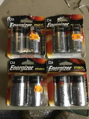 1 Energizer Max D E95BP-2 Pack Alkaline Batteries  All Good Dates 2 Batteries • $1.60