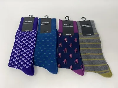 Bonobos Cotton Blend Men's Dress Socks - Size 9.5-13 - Various Styles - NEW! • $10.99