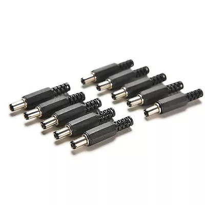 10X 2.5mm/5.5mm With Black Color Tip Male DC Power Plug Connectors.ou • $2.84