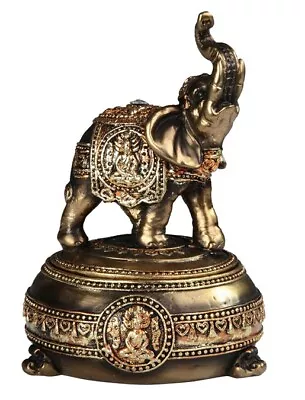 7  High Golden Thai Elephant Trinket Box • $32.12