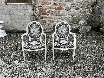 Pair Of Vintage French Style Armchairs • £245
