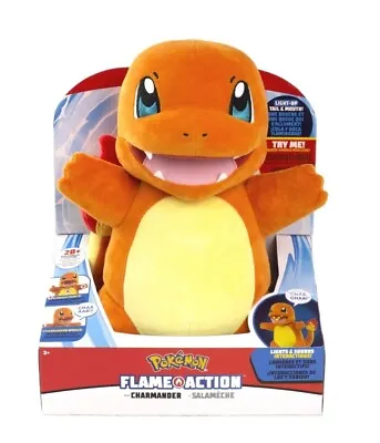 AUTHENTIC Pokémon Flame Action Charmander 10  Interactive Plush Lights & Sounds • $34.99