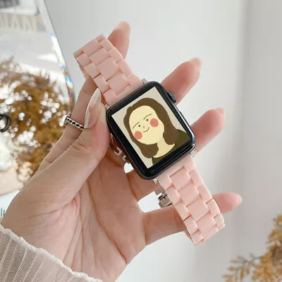 $17.99 • Buy Apple Watch Band For IWatch Series 7 6 5 4 3 2 1 Resin Iwatch Band Strap 38MM-45