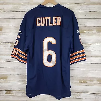 Chicago Bears Jay Cutler #6 Mesh Football Jersey Men's Size 52 Reebok • $24.94