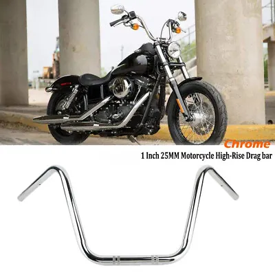 $51.98 • Buy Motorcycle 1  Inch Handlebars Z Bar Drag Hanger For Suzuki Honda Harley Chopper