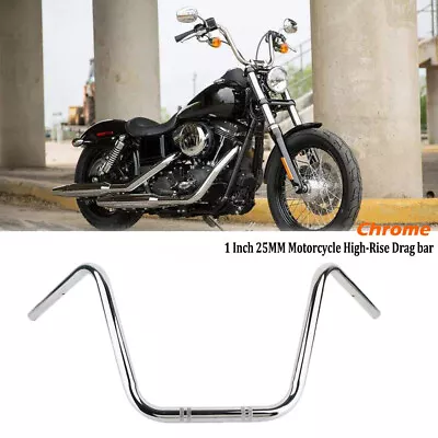 Motorcycle Handlebars Z Bar Drag Hanger For Suzuki Honda Harley Chopper 1  Inch • $49.50