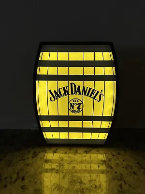 Jack Daniel’s Barrel LED Light Sign Man Cave Bar Garage Neon Like Display • £43.40