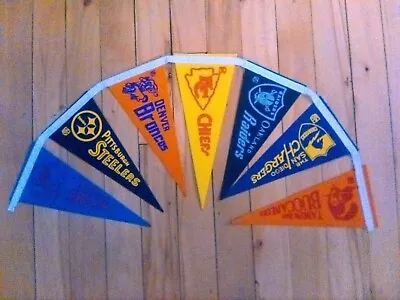 Vintage( NFL) Football String Of Mini Pennants • $17.99