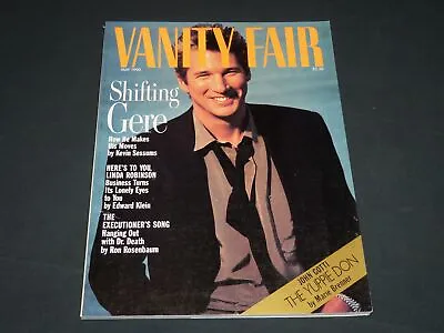 1990 May Vanity Fair Magazine - Richard Gere Cover - Fashion - L 1817 • $22.49
