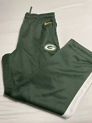 Nike NFL Green Bay Packers Jogger Training Pant Mens 2XL Therma-Fit Team Issued • $45