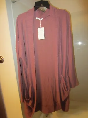 NWT Women's Long Sleeve Sweater Cardigan PINK MILLY Clothing Co. Size XL Mauve  • $8.49