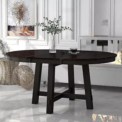 Extendable Dining Table With 16  Leaf Adjustable Kitchen Table W/Solid Wood Base • $385.86