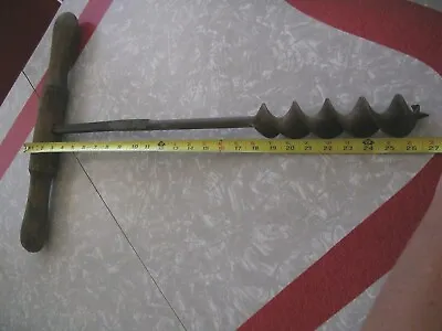 Vintage Antique Tool Boat Auger Hand Drill 27  • $18