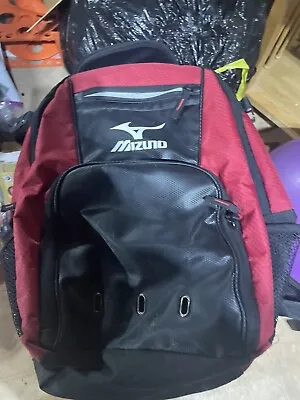 Mizuno Backpack G3 Red - Softball Or Baseball Equipment Backpack W Bat Pockets • $19.77