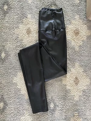 Wilfred Free Aritzia Daria Pant High Waisted Vegan Leather Leggings Black Medium • $15