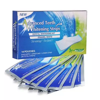 $7.69 • Buy 28 Professional Advanced Teeth Whitening Strips Home Tooth Bleaching 2023