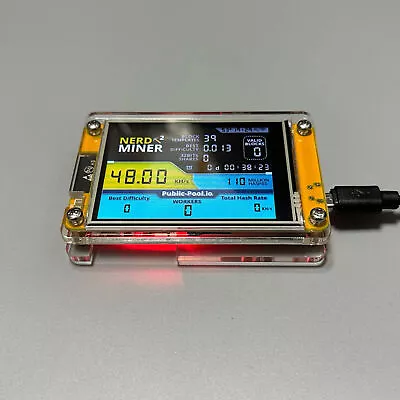 49KHS Lottery Miner NERD MINER V2 Bitcoin Lottery Miner MINI 2.8  Good Luck • $75.89