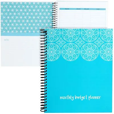 Monthly Budget Planner With Pockets Bill Organizer Expense Tracker Notebook • $16.99