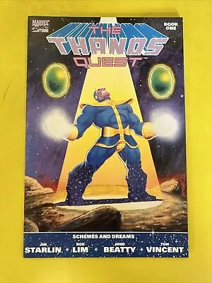 The Thanos Quest Book One 1990 Schemes And Dreams Marvel Comics High Grade 🐶 • $25