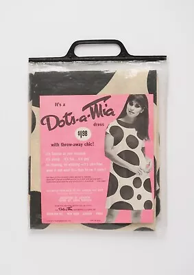 Vintage Dots Moda Mia Pop Art Paper Print Disposable Dress 1966 • $125