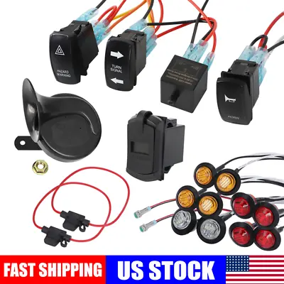 For Polaris Dirt Bike RZR ATV UTV Turn Signal Horn Street Legal Kit Universal • $49.49