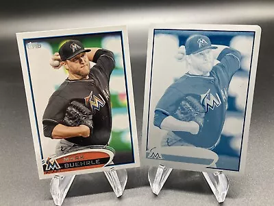 2012 Topps: Mark Buehrle Cyan Printing Plate #1/1 Marlins - One Of A Kind! • $39.99