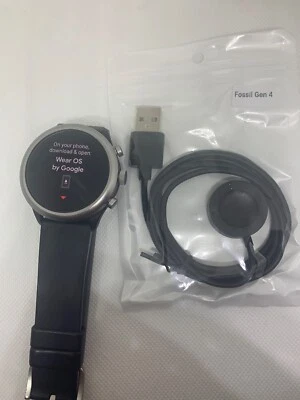 $29.99 • Buy Used Fossil FTW4019 Smart Watch Gen 4 Sport Touchscreen DW9F2 With Black Band