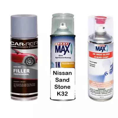 Auto Touch Up Paint Nissan Sand Stone K32 Plus 2k Clear Coat & Primer • $109.99