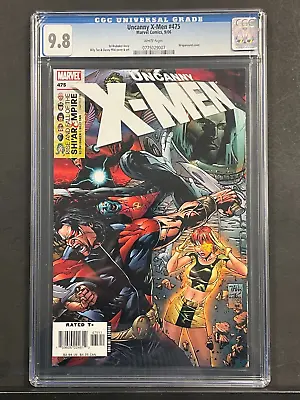 Uncanny X-Men # 475 CGC 9.8 WHITE Pages WRAPAROUND Cover! Ed Brubaker Story! • $64.99